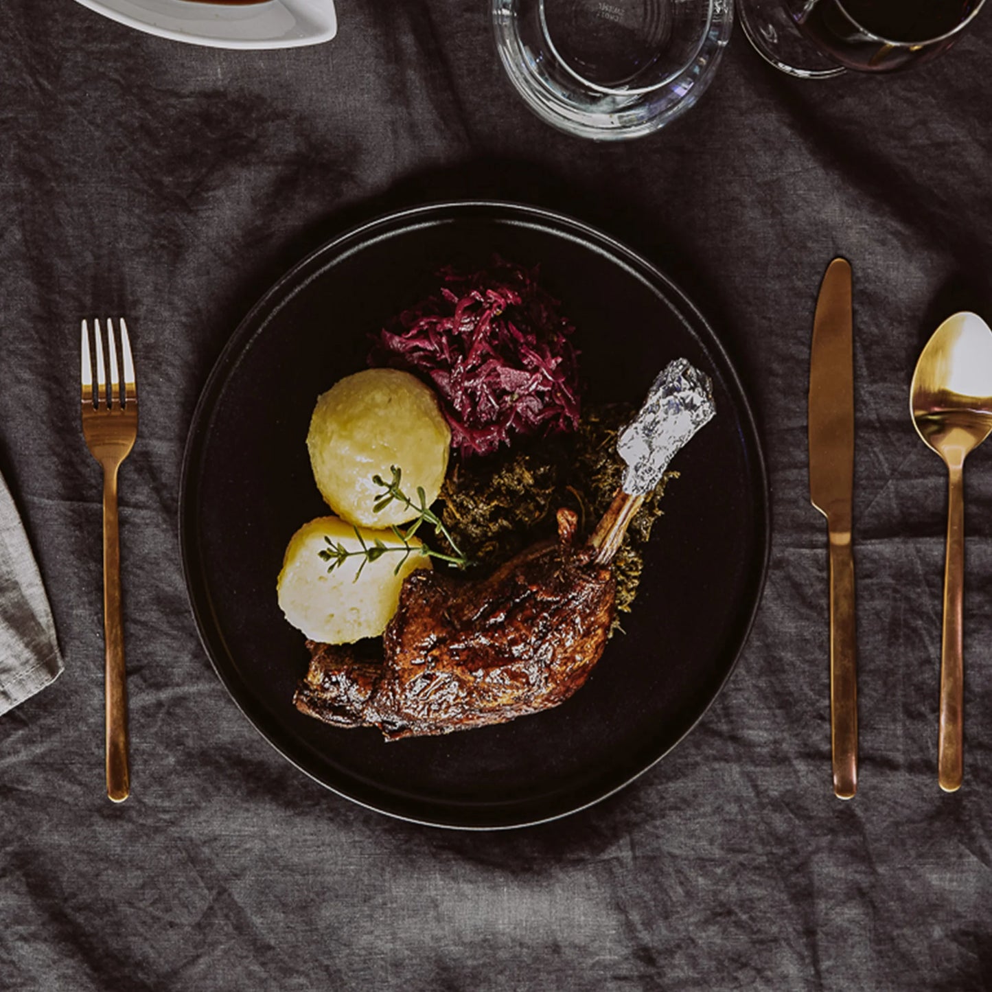 Knusprige Gänsekeule von Gans wie bei Oma